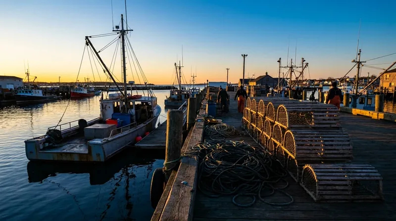 Working harbor pier with moored fishing boats and coiled rope at dawn, How to Start a Charter Fishing or Boat Rental Business in New Jersey